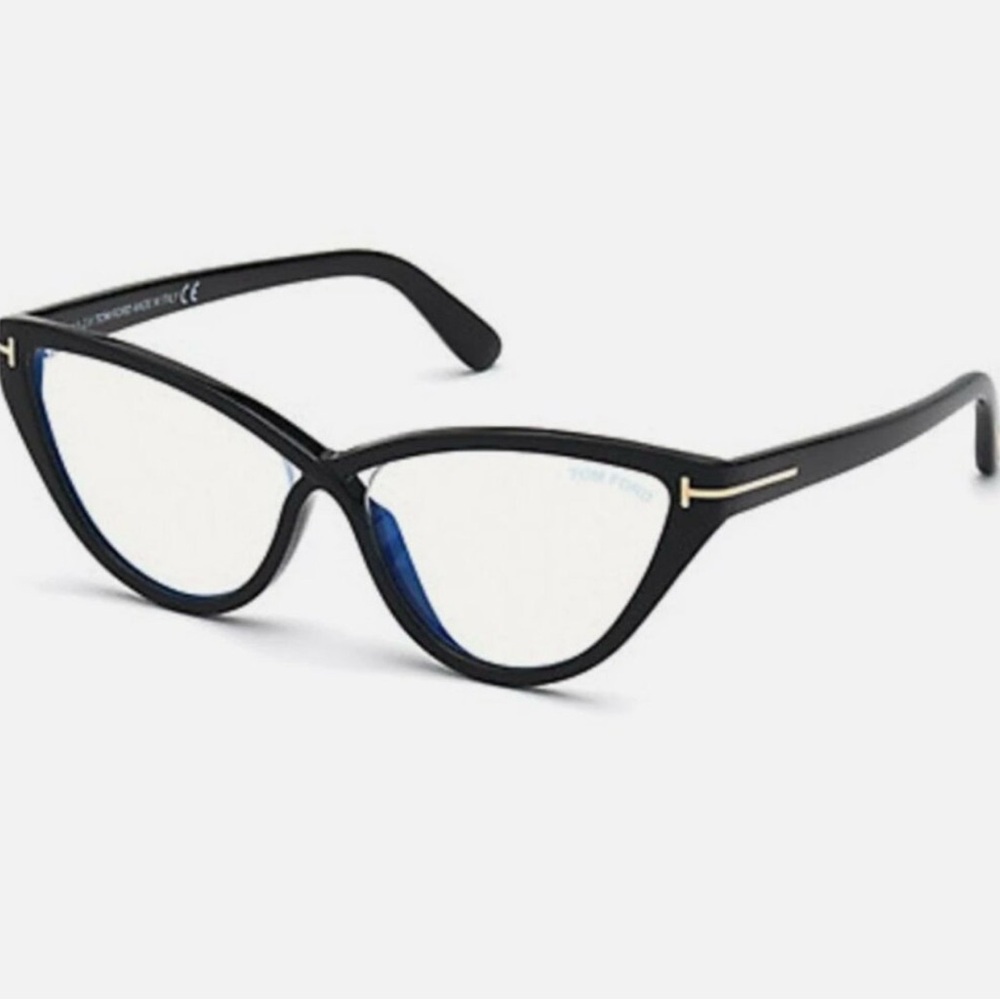 Tom Ford Eyeglasses FT5729-B 001 Black Cat Eye Frames